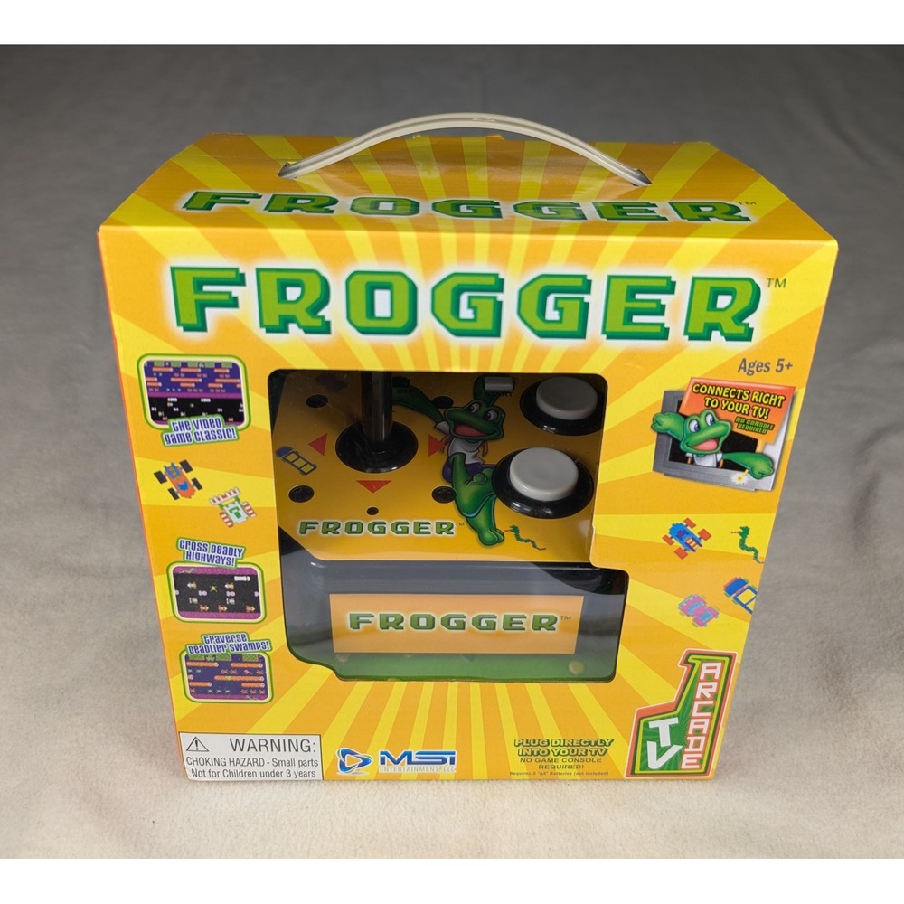 NEW MSI Entertainment Frogger Plug & Play TV Arcade Joystick‎